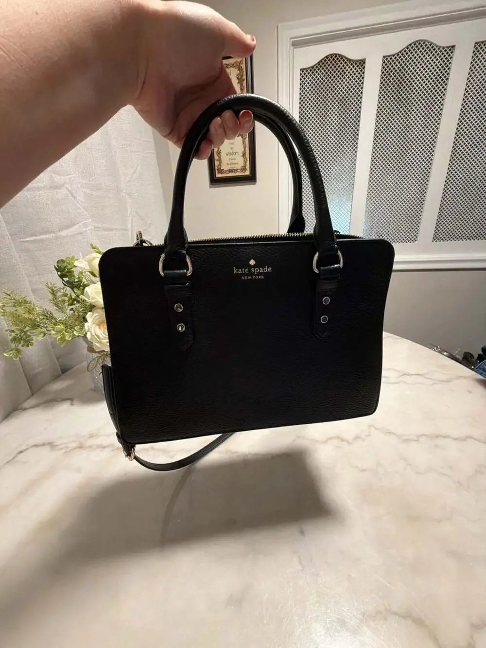 Kate Spade New York Mulberry Street Pebbled Leather Satchel Bag